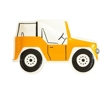 Safari Off-Road Vehicle Shaped Paper Plate