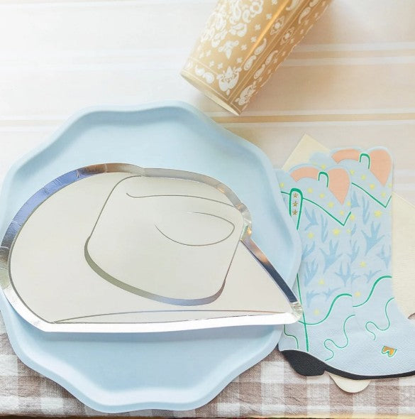 Sky Blue Compostable Dinner Plates