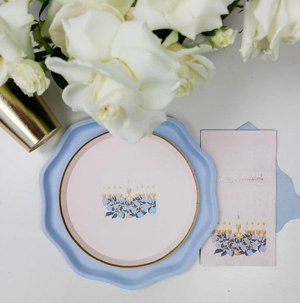 Sky Blue Compostable Dinner Plates