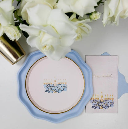 Sky Blue Compostable Dinner Plates