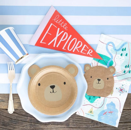 Sky Blue Compostable Dinner Plates
