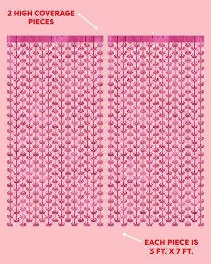 Princess Curtain - pink foil curtain