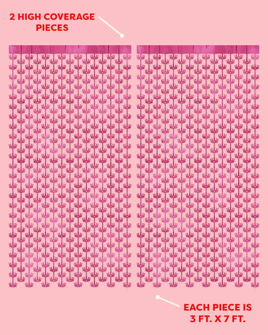 Princess Curtain - pink foil curtain