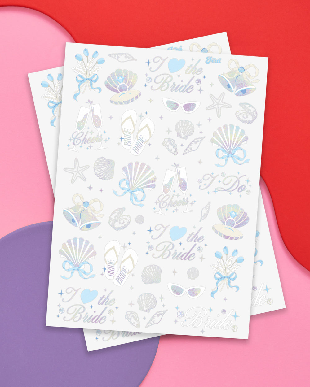 Seashells & Wedding Bells Tats - 60 temporary tattoos