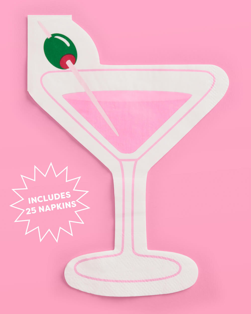 Pink Martini Napkins - 25 paper napkins