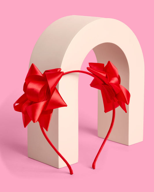 Bow on Top Headband - satin headband