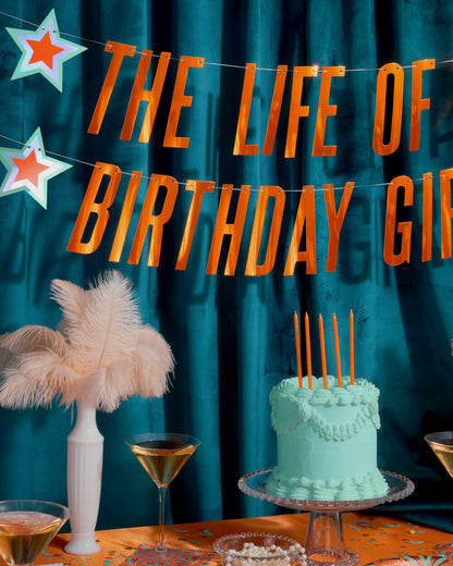 Showgirl Trio - plates, napkins + banner