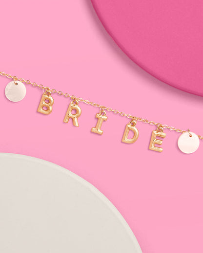 Bride Anklet - gold + mother of pearl discs