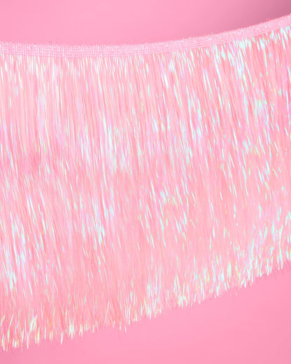 Pretty in Pink Fringe - light pink fringe banner