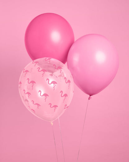 Flamingo Pink Balloons - 24 latex balloons
