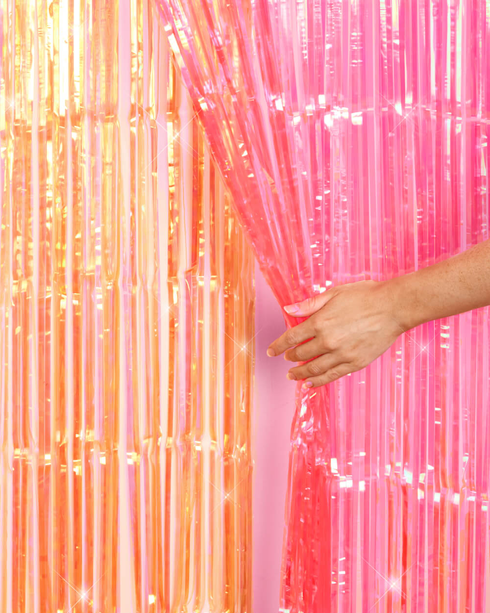 Sunset Curtain Pack - pink + orange foil curtains