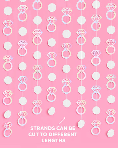 Engaged Era Garland - iridescent foil backdrop