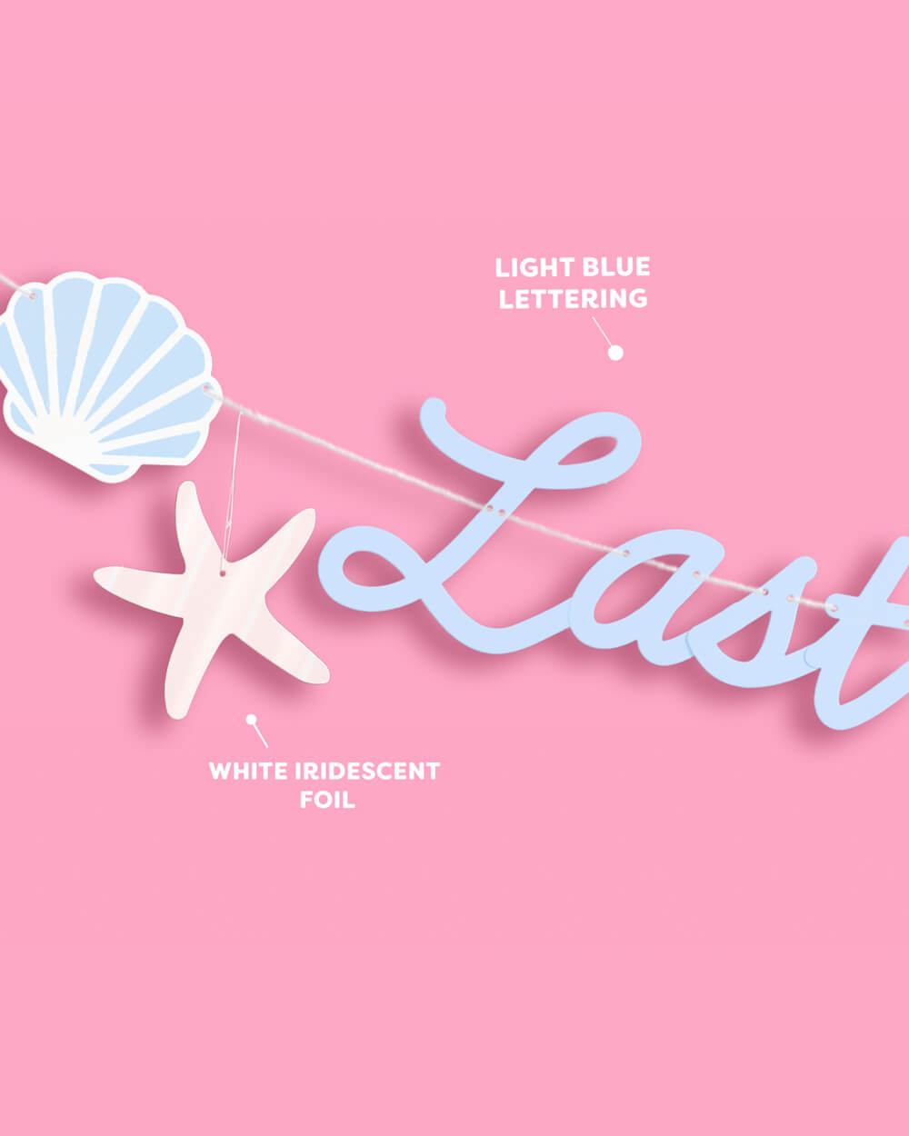 Last Splash Banner - matte blue banner – The Paperly & Co.