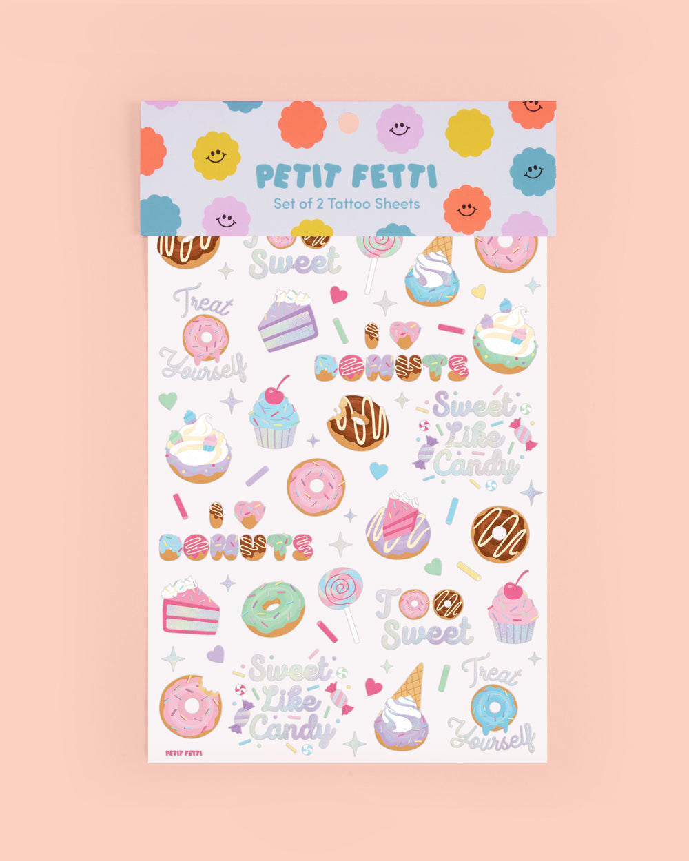 Too Sweet Tats - 50 foil temporary tattoos