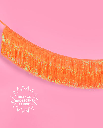Showgirl Fringe Banner - iridescent banner
