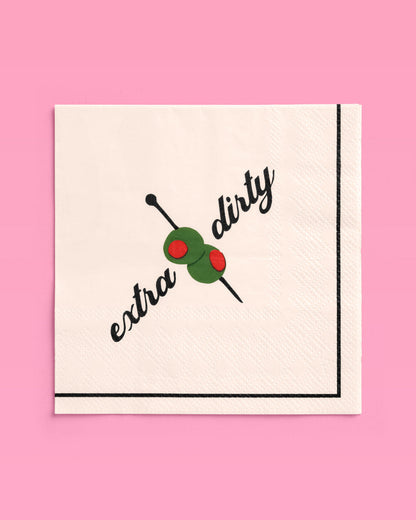Extra Dirty Napkins - 25 paper napkins