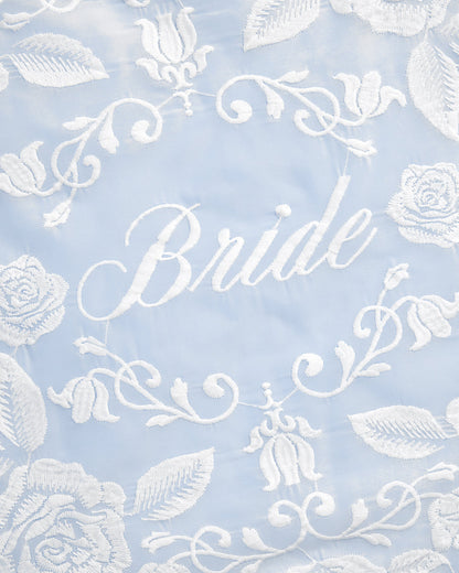 Bride Lace Tote - embroidered tote bag