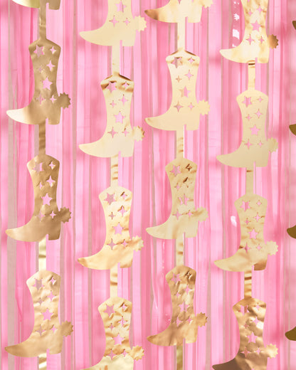 Gold Rush Curtain - gold foil curtain
