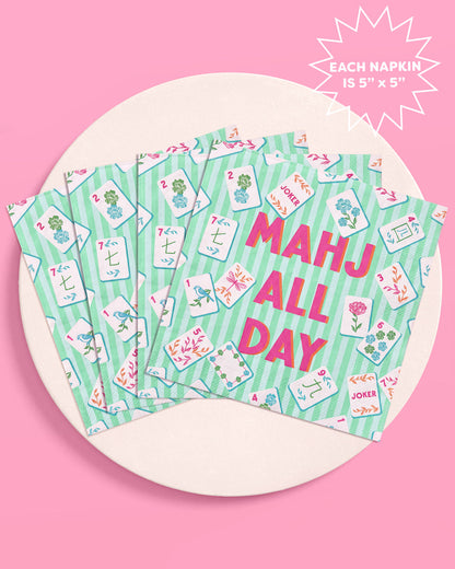 Mahj All Day Cocktail Napkins - 25 paper napkins