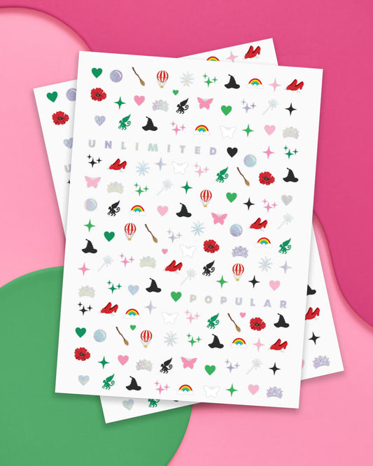 Emerald City Nail Stickers - 604 adhesive nail stickers