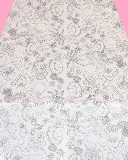 Pool Party Tablecloth - paper coloring tablecloth