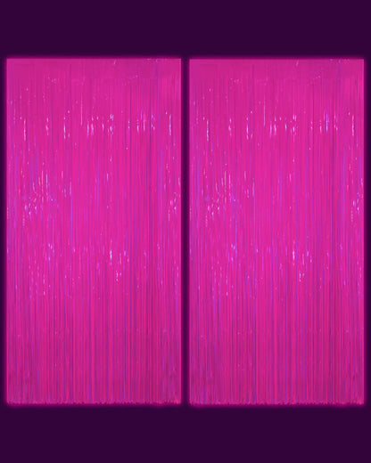 Rave Girl Glo Curtain - neon curtain