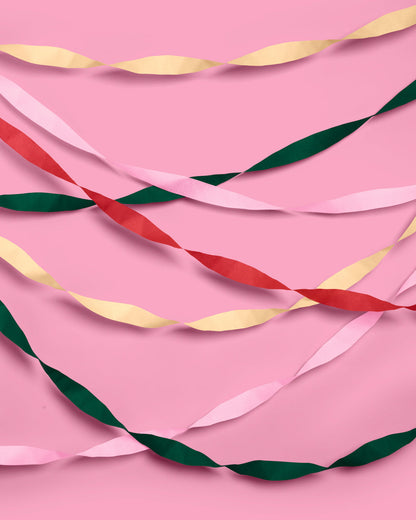 Camp Streamers - 4 colorful crepe rolls
