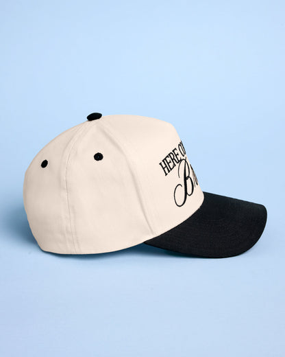 Here Comes the Bride Hat - embroidered trucker hat