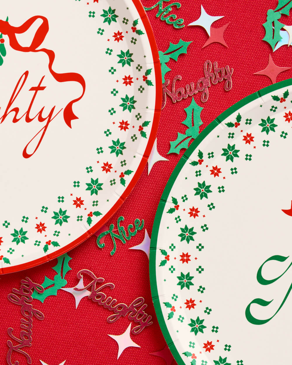 Naughty or Nice Plates - 10 or 24 paper plates