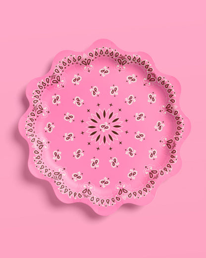 Cowgirl Plates - 24 foil paper plates