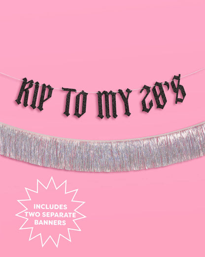RIP To My 20s Banner - two piece banner