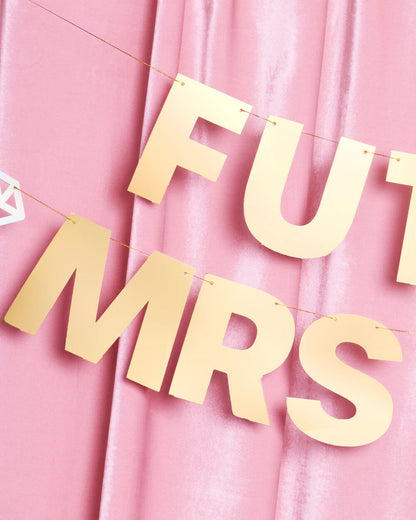 Future Mrs & Mrs Banner - 3D paper banner