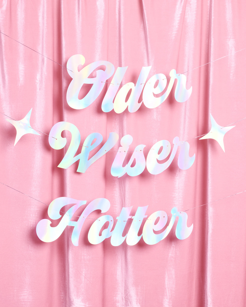 The Motto Banner 2.0 - iridescent foil banner
