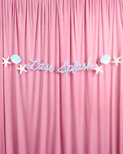 Last Splash Banner - matte blue banner