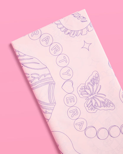 Eras Coloring Tablecloth - paper coloring tablecloth