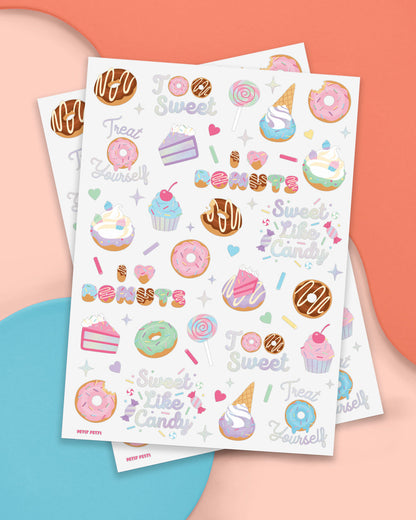 Too Sweet Tats - 50 foil temporary tattoos