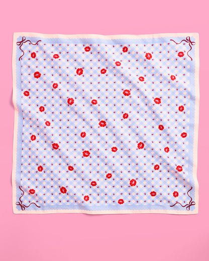 Short N' Sweet Headscarf - gingham cotton scarf
