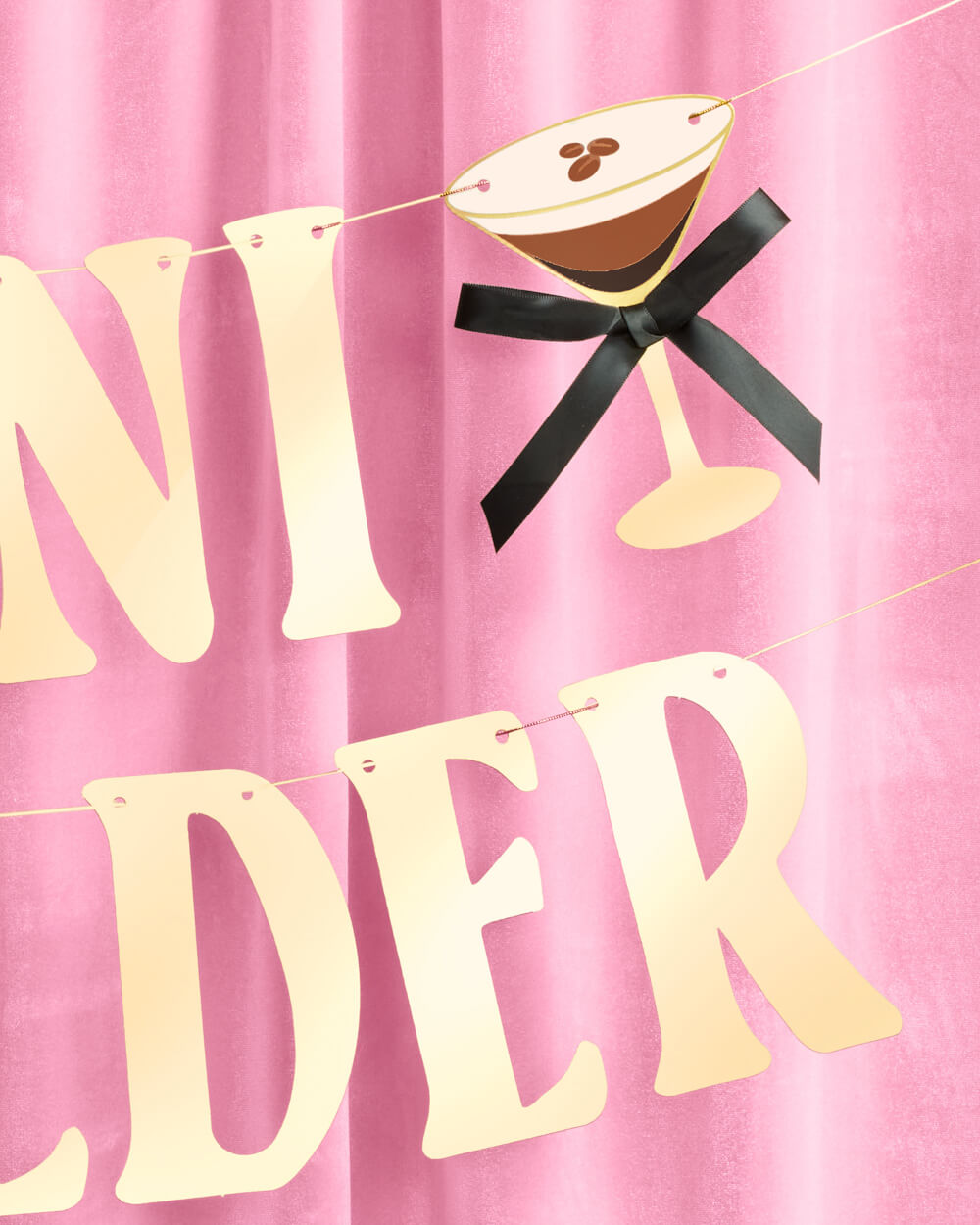 Espresso Tini Bit Older Banner - gold foil banner