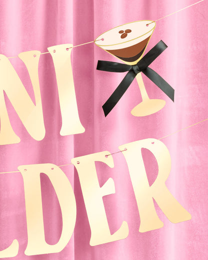 Espresso Tini Bit Older Banner - gold foil banner