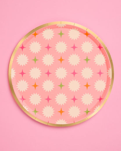 Palm Royale Plates - 32 paper plates, 2 sizes