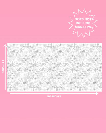 Pool Party Tablecloth - paper coloring tablecloth