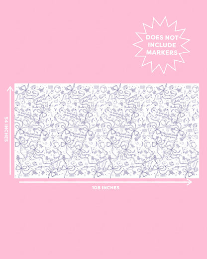 Sweet Dreams Tablecloth - paper coloring tablecloth