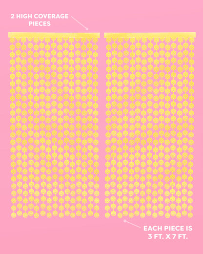 Smiley Curtain - matte foil curtain