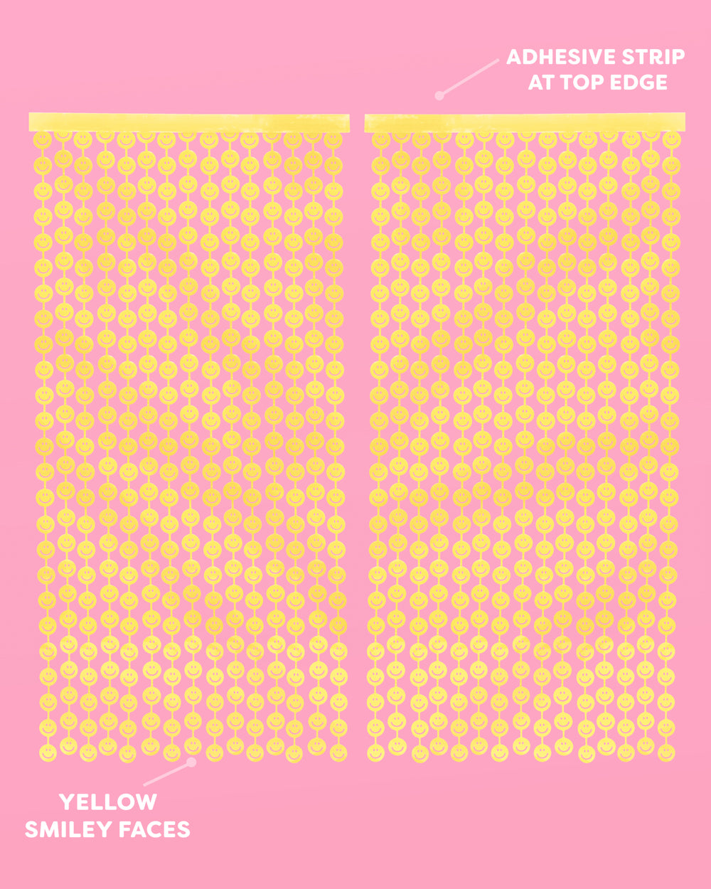 Smiley Curtain - matte foil curtain
