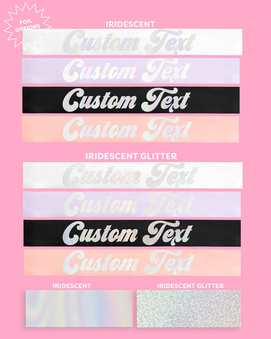 Disco Custom Sash - customizable sash