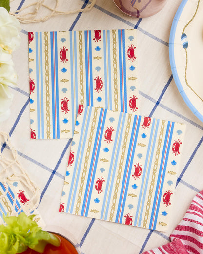 Nautical Napkin Set - 25 paper napkins