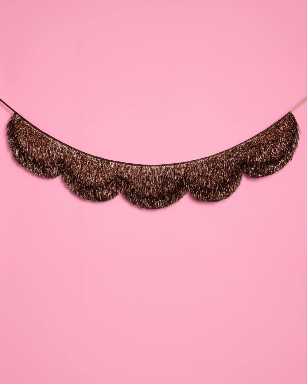 Espresso Scallop Fringe - scalloped banner