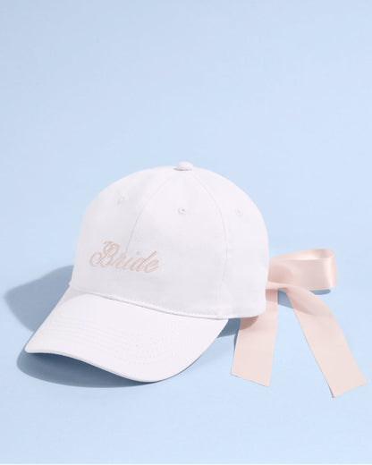 Tying the Knot Hat - embroidered hat + bow