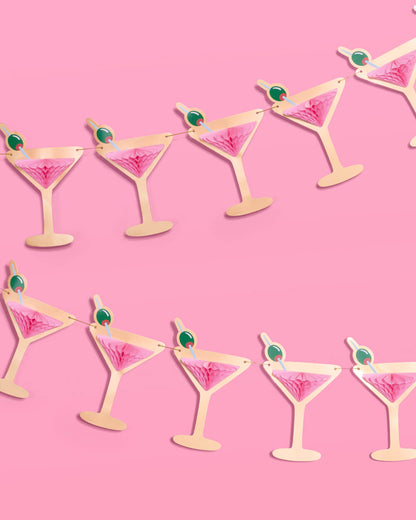 Martini Banner - 3D paper banner