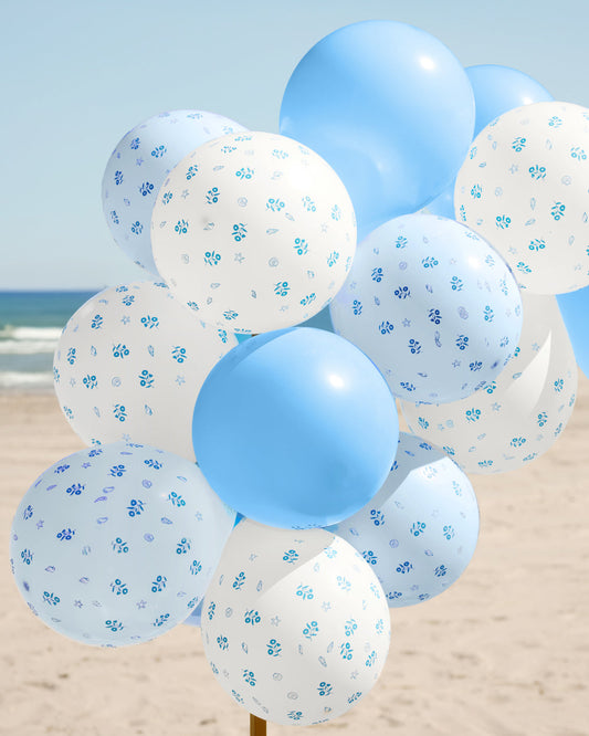 Coastal Balloon Pack - 24 latex balloons